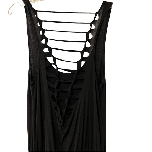 BECCA Sleeveless One Piece Jumpsuit with cutouts at Back Black M - Picture 4 of 13